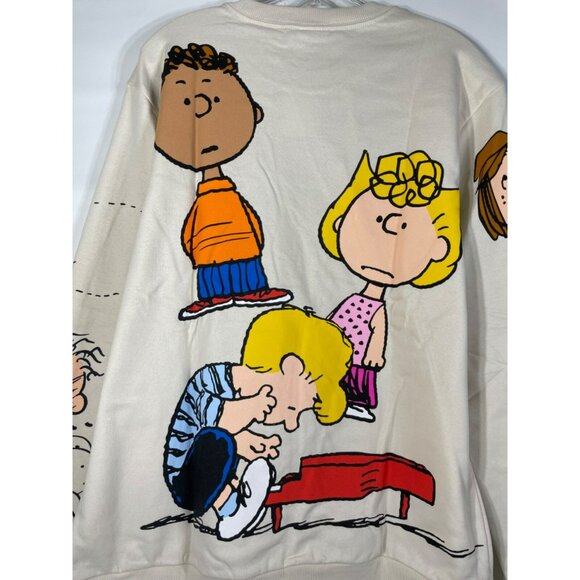 Peanuts Charlie Brown Group Characters Mens Graphic Sweatshirt XL 46-48 Snoopy - Picture 8 of 12
